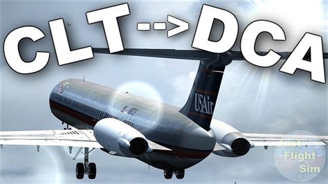 Fsx Historic Jetliners Group Usair Md 81 Clt Dca Youtube