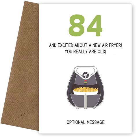 Buy Funny 84th Birthday Card For Him Or Her 84 And Excited About New