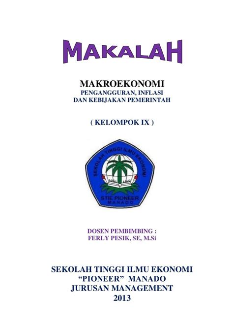 Daftar Isi Karya Tulis Ilmiah - Dunia Sosial