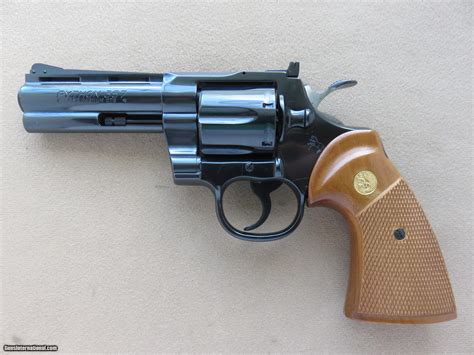 1979 Colt Python 4 Inch Barrel Royal Blue Finish Sold