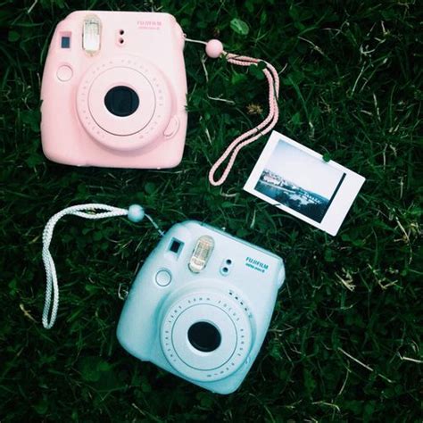Pink And Blue Fujifilm Instapix Camera For Modern Polaroids Instax Mini