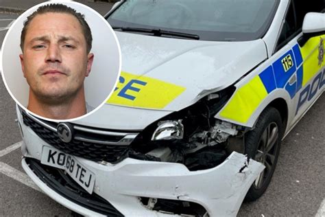 Dangerous Driver Rammed Police Car High Speed Chase