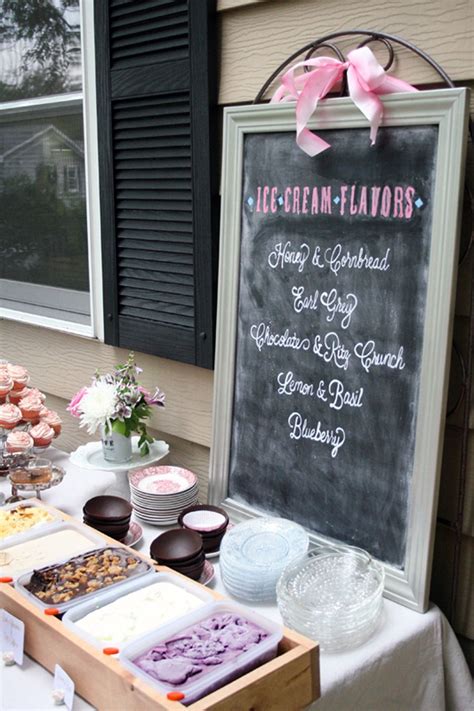 An Ice Cream Social For A Whimsical Backyard Bridal Shower