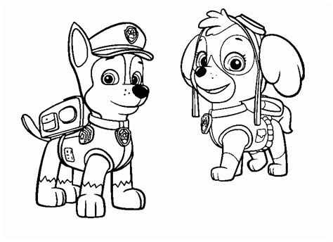 Print your favorite paw patrol coloring pages, ryder, marshall, jake, or zuma, and let the fun begin. Coloring Page Paw Patrol : Stella And Chase 3 - Coloring Home