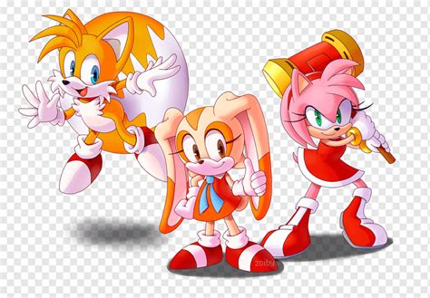 Amy Rose Sonic The Hedgehog Tails Cream The Rabbit Karakter Amy Ve