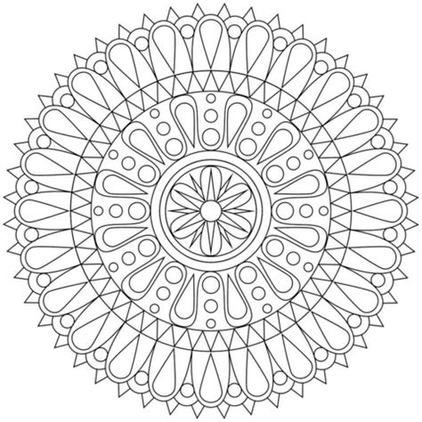 Click the abstract mosaic design coloring pages to view printable version or color it online (compatible with ipad and android tablets). Abstract Mandala coloring page | Free Printable Coloring Pages