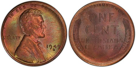 1949-S 1C, BN (Regular Strike) Lincoln Cent (Wheat Reverse) - PCGS