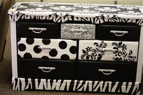 Black grey white ivory beige brown metallic purple blue blue/green green yellow orange coral pink red. jjSparkles: Custom Black and White Dresser