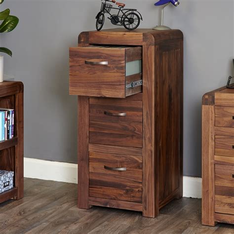 A wide variety of 3 drawer mobile filing cabinet options are available to you, such as general use, material, and feature. Filing Cabinet 3 Drawer Baumhaus Shiro Walnut CDR07B