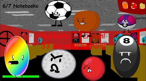 Red Ball Basics From Bfdi In Barrible And Annoying Baldi Mod Youtube