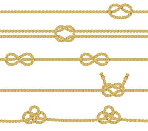 Knitted Rope Border Set 461777 Vector Art At Vecteezy