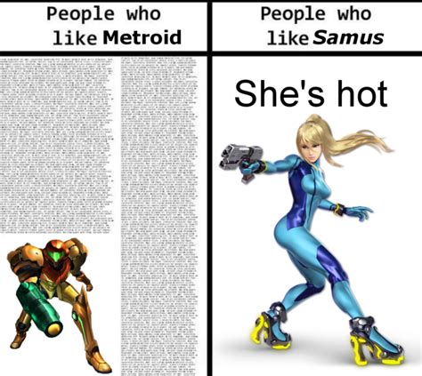 People Who Like Metroid And People Who Like Samus Metroid Know Your Meme
