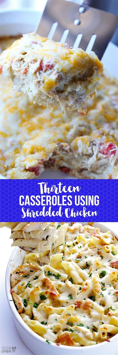 Maybe you would like to learn more about one of these? 13 Cozy Casseroles Using Shredded Chicken | Chicken soup ...