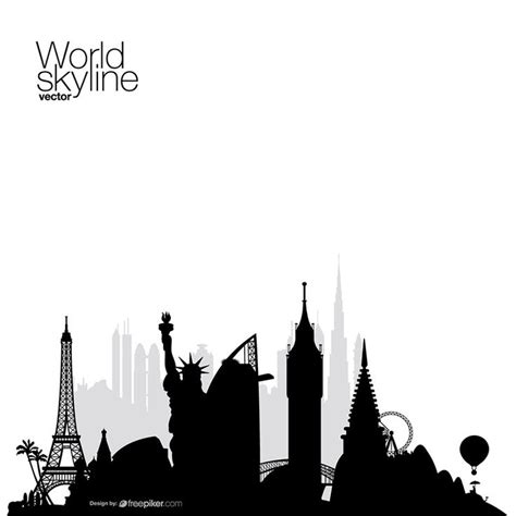 World Skyline Cityscape Travel And Tourism Vector Travel And Tourism