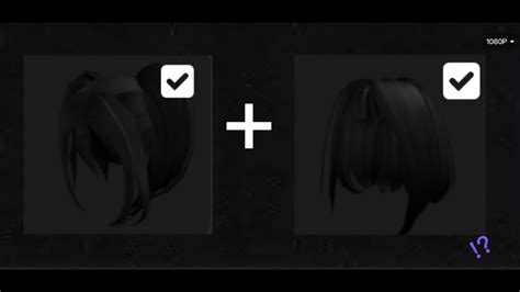 How To Do Hair Combos On Roblox Mobile Youtube