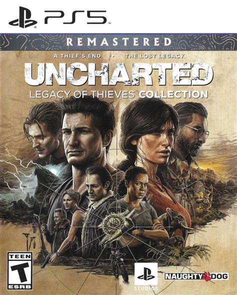 Uncharted Digital Bundle 2022 Playstation 5 Box Cover Art Mobygames