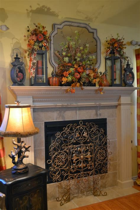 Kristens Creations Fall Mantel 2013