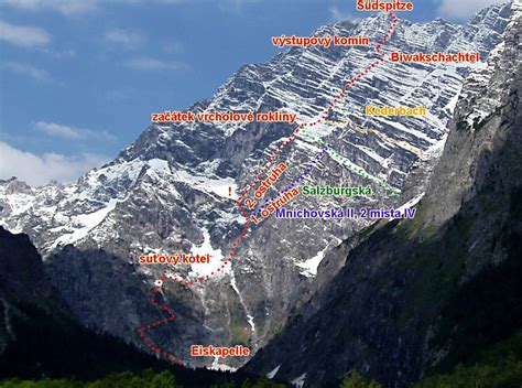 Die wiederroute auf die watzmann mittelspitze ist der beliebte weg durch die kleine ostwand auf den watzmann. GPS Topo