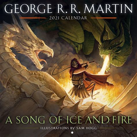 Stunning cover art of ASOIAF 2021 calendar revealed and Leslie Jones