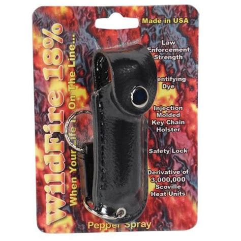 Wildfire 5 Oz Leatherette Holster Pepperspray With Quick Release Key