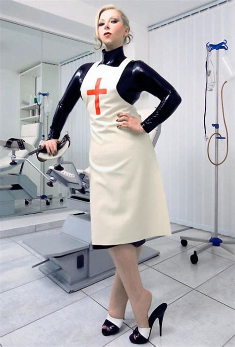 Nurse Cara 1 Pvc Apron Apron Dress Nursing Clothes Nursing Dress