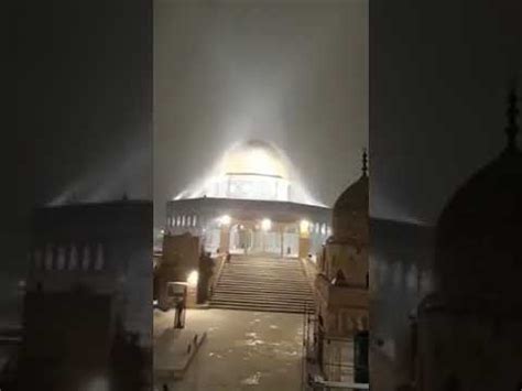 On the sanctuary of al masjid al aqsa (near the chain gate and ablution gate entrances) there is a small office which collects sadaqa and zakaah to help palestinians. Snow Storm in Masjid Al-Aqsa Palestine - YouTube