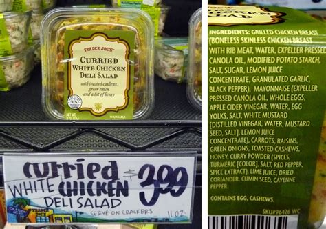 The 99 Cent Chef Trader Joes Curried White Chicken Deli Salad Recipe