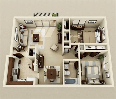 2 Bedroom Apartmenthouse Plans Part 2 Free Stuffs For Sketchup Vray
