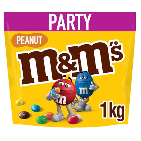 Mandms Crunchy Peanut And Milk Chocolate Party Mix Bulk Snack Bag 1kg