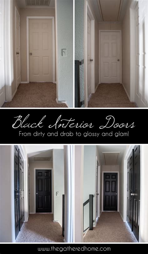 Grey interior doors can transform your house at a reasonable price. Black Interior Doors - The Gathered Home