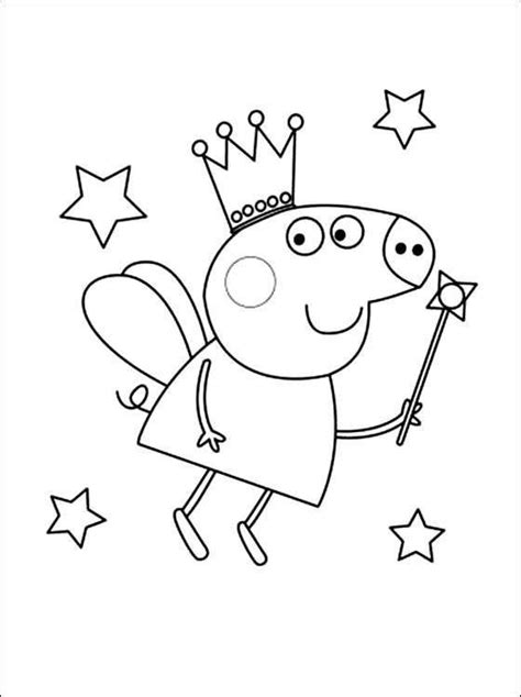 I bambini che amano peppa pig saranno ben felici di ricevere questo regalo: Peppa fatina | Disegni da colorare, Festa di compleanno ...