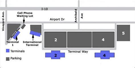 Ontario Airport Map Terminals