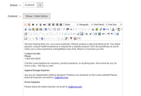 I would appreciate your immediate attention to this matter. How to configure Contacts form and contact email address ...