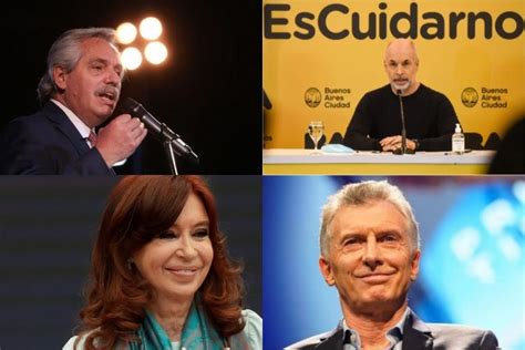 A qué hora y dónde votan dirigentes Alberto Cristina Kicillof Macri