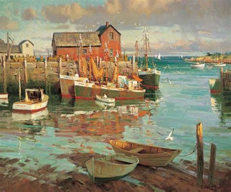 New England Art Cape Ann Artists Paul Strisik Na Marine