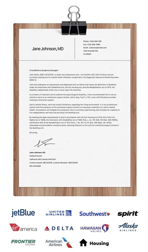 How to register an esa. Signed ESA Doctor Letter in 2020 | Lettering, Types of ...