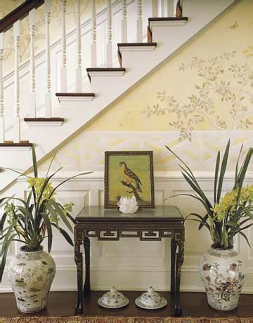 Removable wallpaper is an elegant entryway decor! Antique Homes and Lifestyle: Wallpaper Wednesday - Foyer ...