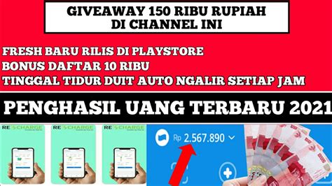 Maybe you would like to learn more about one of these? BARU RILIS DI PLAYSTORE APLIKASI PENGHASIL UANG DANA ...