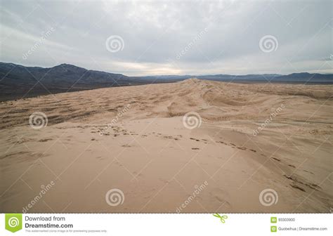 Massive Kelso Sand Dunes In Mojave National Preserve California On A