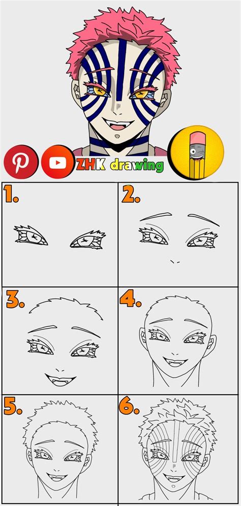 How To Draw An Anime Characters Face Step By Step Instructions For