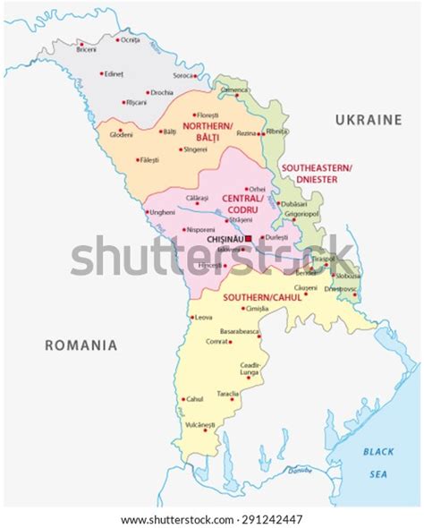 Moldova Wine Regions Map