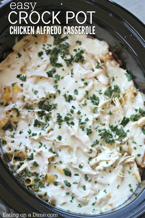 You won't be sorry that you tried this super easy slow cooker sandwich recipe! crock pot chicken Alfredo casserole recipe - Chicken ...