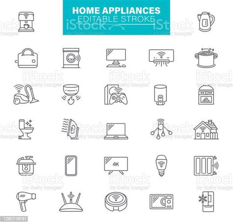 Ilustración De El Conjunto Contiene Iconos Como Smart Home Router