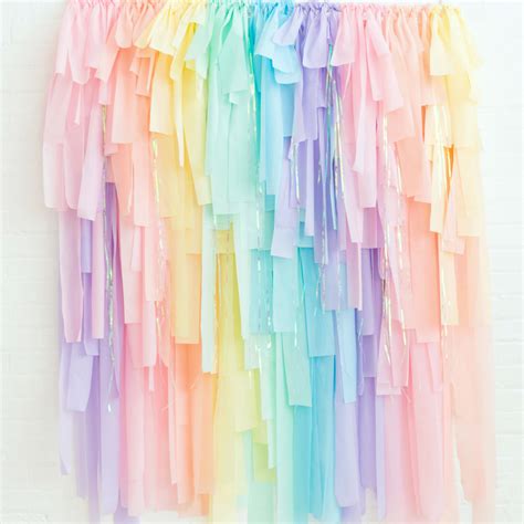 Diy Streamer Fringe Backdrop Kit By One Stylish Party How To Make A
