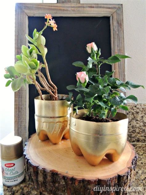 Recycled Plastic Bottle Plant Pots Diy Inspired