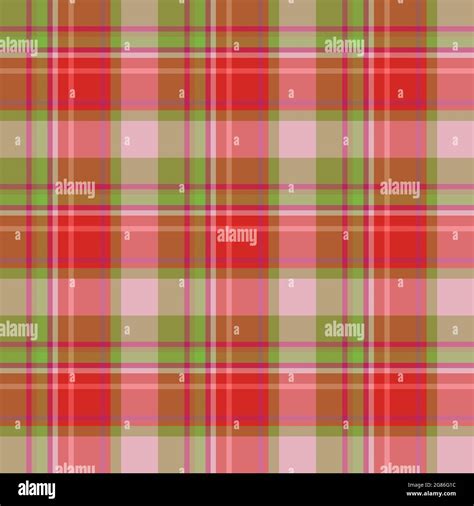 Check Plaid Seamless Pattern Vector Background Of Textile Ornament