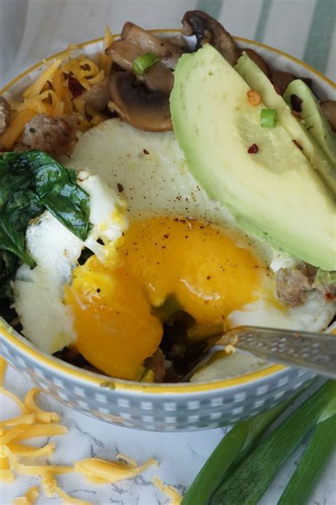 Keto Sausage And Egg Breakfast Bowl Delightfully Low Carb