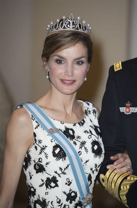 Fleur De Lis Tiara Queen Letizia Of Spains Jewelry Popsugar Latina