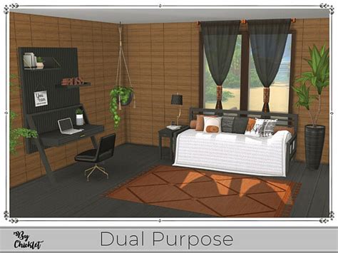 Dual Purpose Office Bedroom Combo By Chicklet From Tsr • Sims 4 Downloads