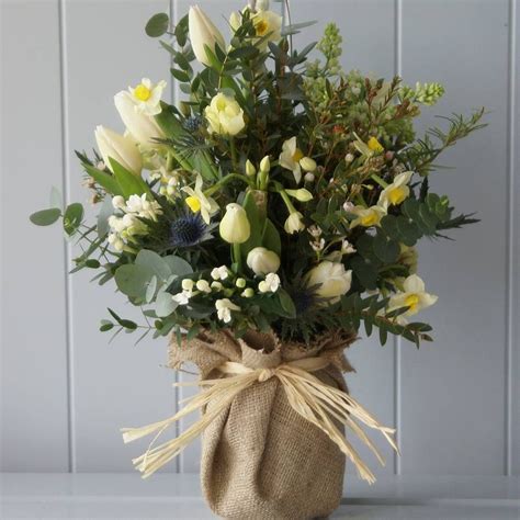 Casablanca - Hessian Jam Jar & Posy | Jam jar flowers, Order wedding
